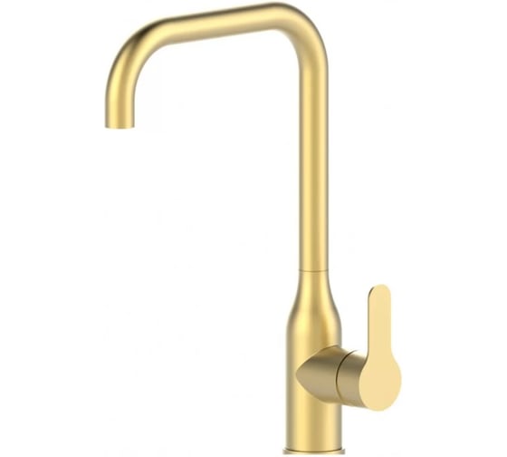 Смеситель для кухни однорычажный высокий ViEiR нержавеющая сталь матовое золото для кухонной мойки V15030-S 1
