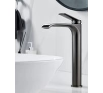 Смеситель для раковины-чаши однорычажный высокий ViEiR графит для умывальника-чаши V343512-G