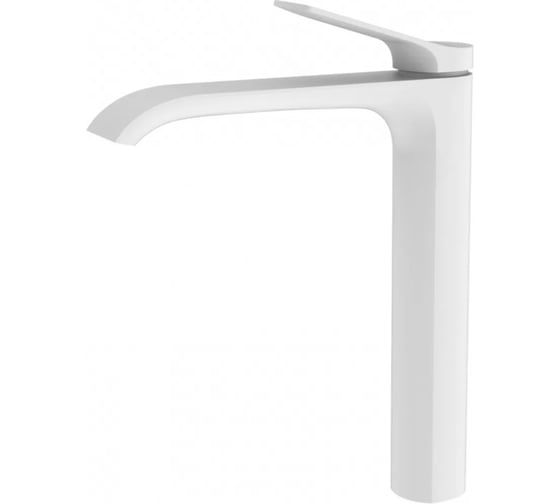 Смеситель для раковины-чаши однорычажный высокий ViEiR белый для умывальника-чаши V343512-F 1