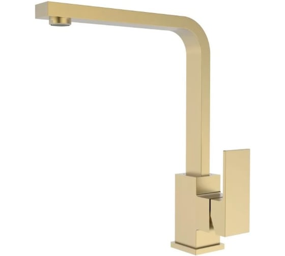 Смеситель для кухни однорычажный высокий ViEiR матовое золото, излив высокого подъёма, V393521-S 1