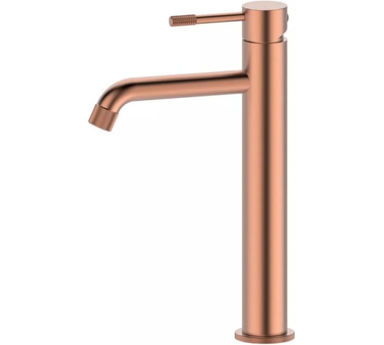 Смеситель для чаши однорычажный высокий ViEiR розовое золото декоративное покрытие для накладной раковины V402512-R 1