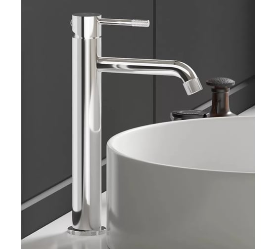 Смеситель для чаши однорычажный высокий ViEiR хром аэратор для накладной раковины V402512 1