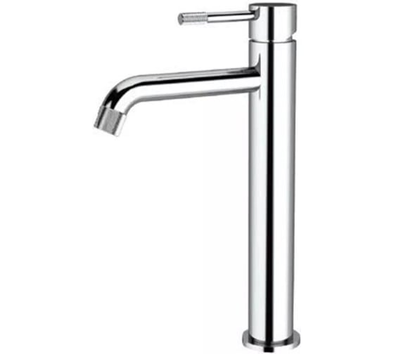 Смеситель для чаши однорычажный высокий ViEiR сатин мягкое покрытие для накладной раковины V402512-N 1