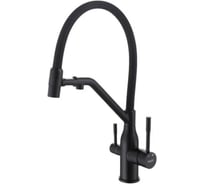 Смеситель для кухни под фильтр ViEiR магнитный черный/черный для кухонной мойки V15051-C