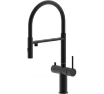 Смеситель для кухни под фильтр ViEiR магнитный черный/черный для кухонной мойки V15056-C