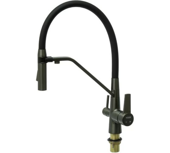 Смеситель для кухни под фильтр ViEiR с магнитным держателем гибкого шланга графит/черный для кухонной мойки V15007QH-X 1