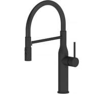 Смеситель для кухни ViEiR с гибким магнитным изливом, высокий поворотный носик, черный/черный V15055-C