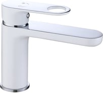 Смеситель для раковины ViEiR однорычажный латунь белый/хром керамический картридж для умывальника V043511-F