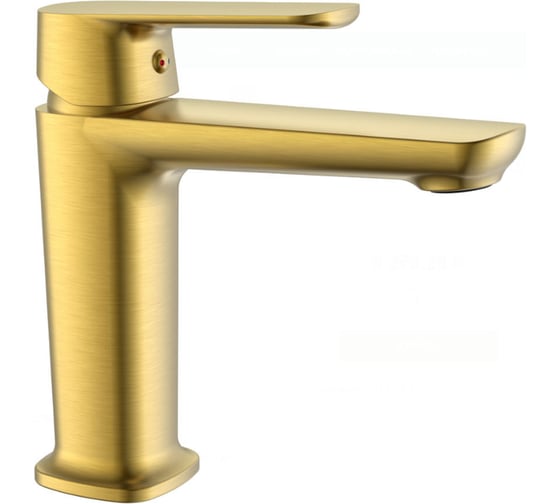 Смеситель для раковины ViEiR однорычажный латунь матовое золото керамический картридж для умывальника V073513-S 1