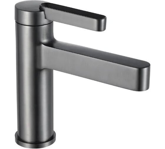 Смеситель для раковины ViEiR однорычажный латунь графит керамический картридж для умывальника V083512-G 1