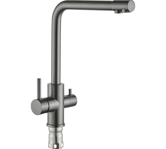 Смеситель для кухни ESKO R-излив, нержавеющая сталь, с подключением к фильтру, графит арт. K24GM 1