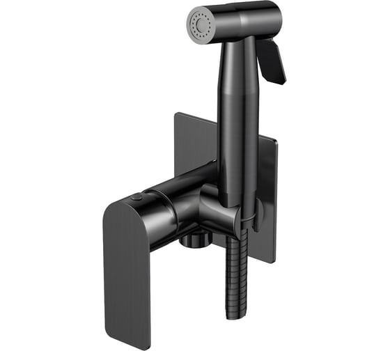 Смеситель скрытого монтажа с гигиеническим душем ESKO арт. SMHEK GUN METAL, SMHEKGM 1