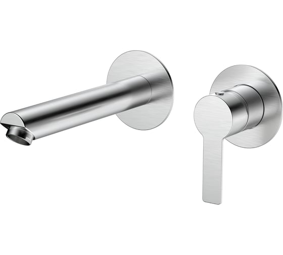 Смеситель для раковины Agger Easy однорычажный, встраиваемый, сатин матовый A3172222 1