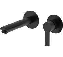 Смеситель для раковины Agger Easy однорычажный, встраиваемый, черный матовый A3172244