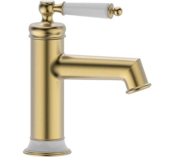 Смеситель для раковины ViEiR однорычажный латунь матовое золото керамический картридж для умывальника V173511-S 1