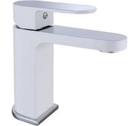 Смеситель для раковины ViEiR однорычажный латунь белый/хром для умывальника V283511-F