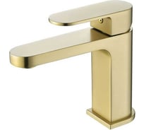 Смеситель для раковины ViEiR однорычажный латунь матовое золото для умывальника V283511-S