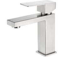 Смеситель для раковины ViEiR нержавеющая сталь сатин однорычажный для умывальника V363511