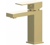 Смеситель для раковины ViEiR нержавеющая сталь матовое золото однорычажный для умывальника V363511-S