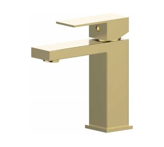 Смеситель для раковины ViEiR нержавеющая сталь матовое золото однорычажный для умывальника V363511-S 1