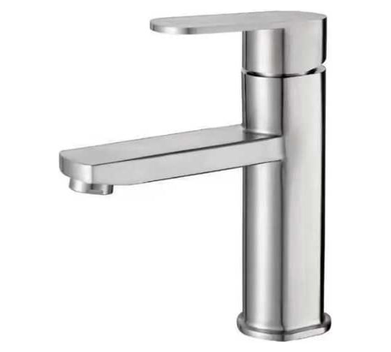 Смеситель для раковины ViEiR нержавеющая сталь сатин однорычажный для умывальника V383511 1