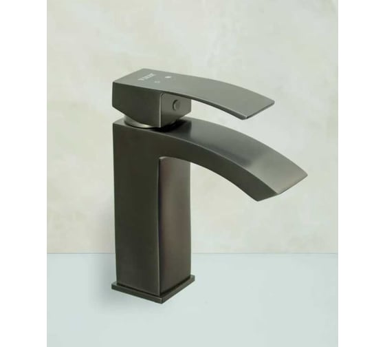 Смеситель для раковины ViEiR однорычажный графит матовый излив стандартный для умывальника V433511-G 1