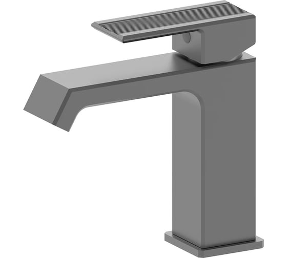 Смеситель для раковины ViEiR однорычажный графит матовый для умывальника с поворотным изливом V443511-G 1