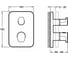 Встраиваемый смеситель с термостатом Jacob Delafon Modulo 00206286 E75385-CP 2