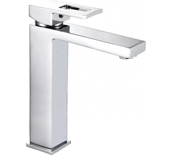 Смеситель для раковины-чаши однорычажный высокий ViEiR хром для установки на столешницу и обслуживания умывальной чаши V193512 1