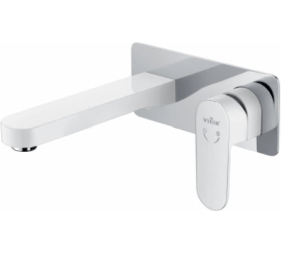 Встроенный смеситель для раковины настенный ViEiR белый скрытый монтаж V283513-F 1