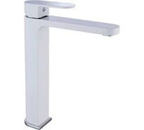Смеситель для раковины-чаши однорычажный высокий ViEiR белый для умывальника-чаши V283512-F