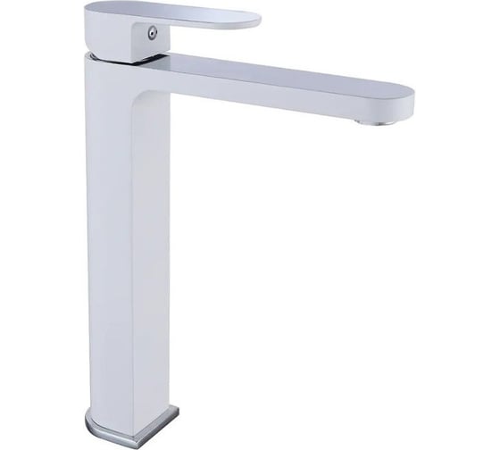 Смеситель для раковины-чаши однорычажный высокий ViEiR белый для умывальника-чаши V283512-F 1