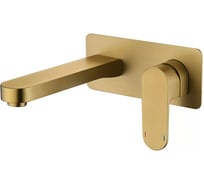 Встроенный смеситель для раковины ViEiR настенный, матовое золото, скрытый монтаж V283513-S