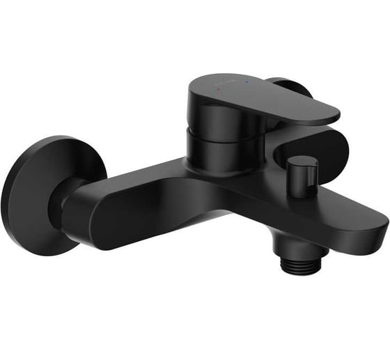 Смеситель для ванны Cersanit LARA (с поворотоным дивертором) однорычажный черный 68156 1
