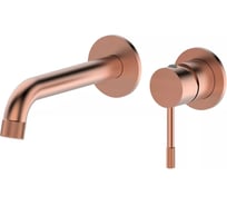 Встроенный смеситель для раковины ViEiR розовое золото, настенный излив, скрытый монтаж 403513-R