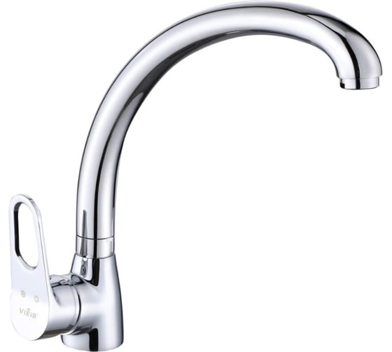 Смеситель для кухни однорычажный ViEiR с высоким поворотным изливом, латунь, хром V023521 1