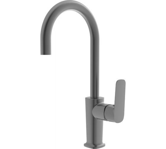 Смеситель для кухни однорычажный ViEiR с высоким изливом, латунь, графит V073523-G 1