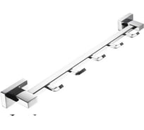 Вешалка для полотенец с 5 крючками VIEIR нержавеющая сталь, хром, настенная, для ванной комнаты и санузла V5016