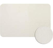 Коврик в ванную РАННЕР 154, одинарный, белый, однотонный 400 х 600 мм, 100% полиэстер Санакс 08803