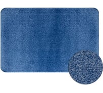 Коврик в ванную РАННЕР 162, одинарный, голубой, однотонный, 400 х 600 мм, 100% полиэстер Санакс 08806
