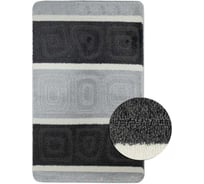 Коврик в ванную СИЛЬВЕР одинарный, ЧЁРНЫЙ, 60х100 см, 100% полиэстер Санакс 00218