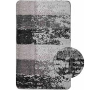 Коврик в ванную СИЛЬВЕР одинарный, чёрная ЗЕБРА, 50х80 см, 100% полиэстер Санакс 02217