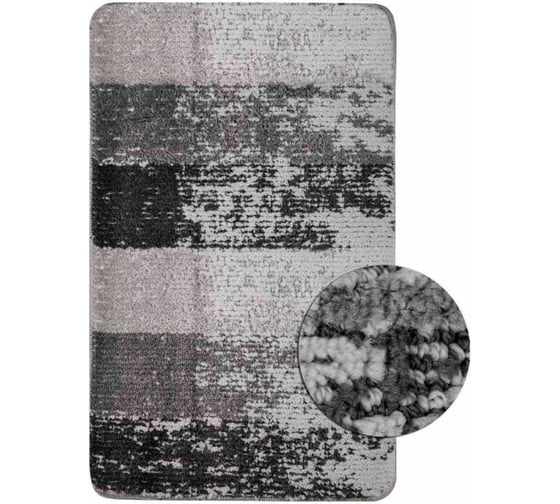 Коврик в ванную САНАКС SILVER одинарный, чёрная зебра, 50х80 см, полиэстер 02217 1