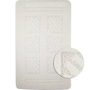 Коврик в ванную КЛАССИК УНИ КВАДРАТЫ, двойной БЕЖЕВЫЙ, 55х90 + 45х55 см, 100% полиэстер Санакс 00281