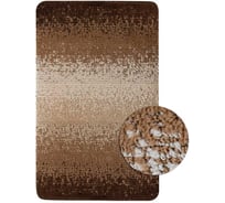 Коврик в ванную СИЛЬВЕР одинарный коричневый, ПЕРЕХОД, 50х80 см, 100% полиэстер Санакс 02215