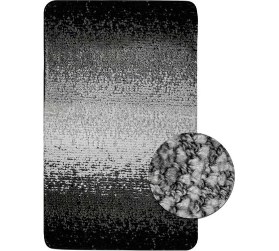 Коврик в ванную САНАКС SILVER одинарный, чёрный переход, 50х80 см, полиэстер 02213 1
