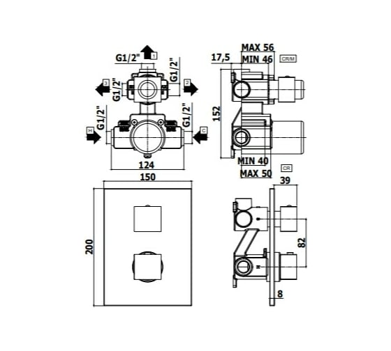 Смеситель Paffoni Elle 00263883 LEQ519NO/M