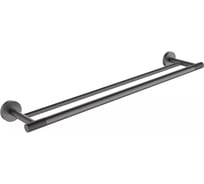 Полотенцедержатель двойной настенный ViEir нержавеющая сталь, цвет графит, V5518-G