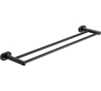 Полотенцедержатель двойной для ванной ViEir нержавеющая сталь, черный, V5118-C