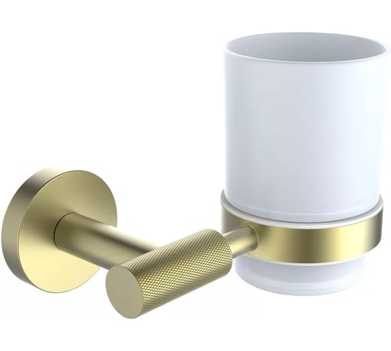 Стакан настенный VIEIR стеклянный, держатель хром, V5505 1